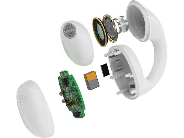 iLive Wireless Open-Ear Clip Earbuds White