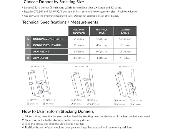 Truform Stockings Donner Helper for Applying