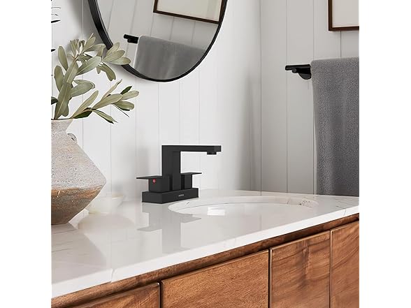 4 Inch 2 Handle Faucet With Pop Up Drain