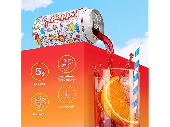 Poppi Poppi Sparkling Prebiotic Soda Beverage