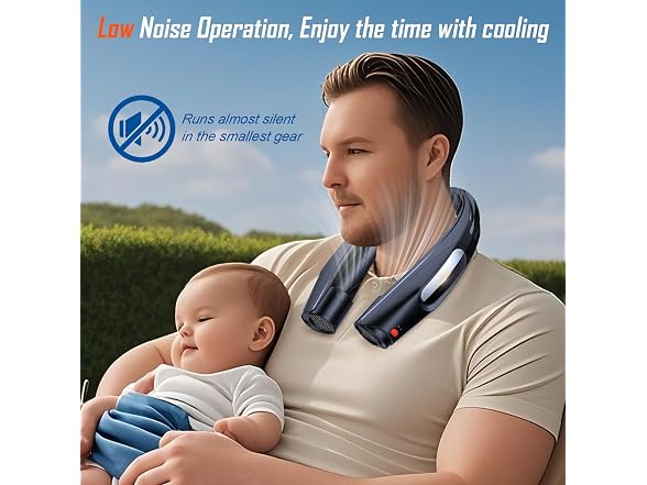 ZEEFO Portable Neck Fan, Hands Free