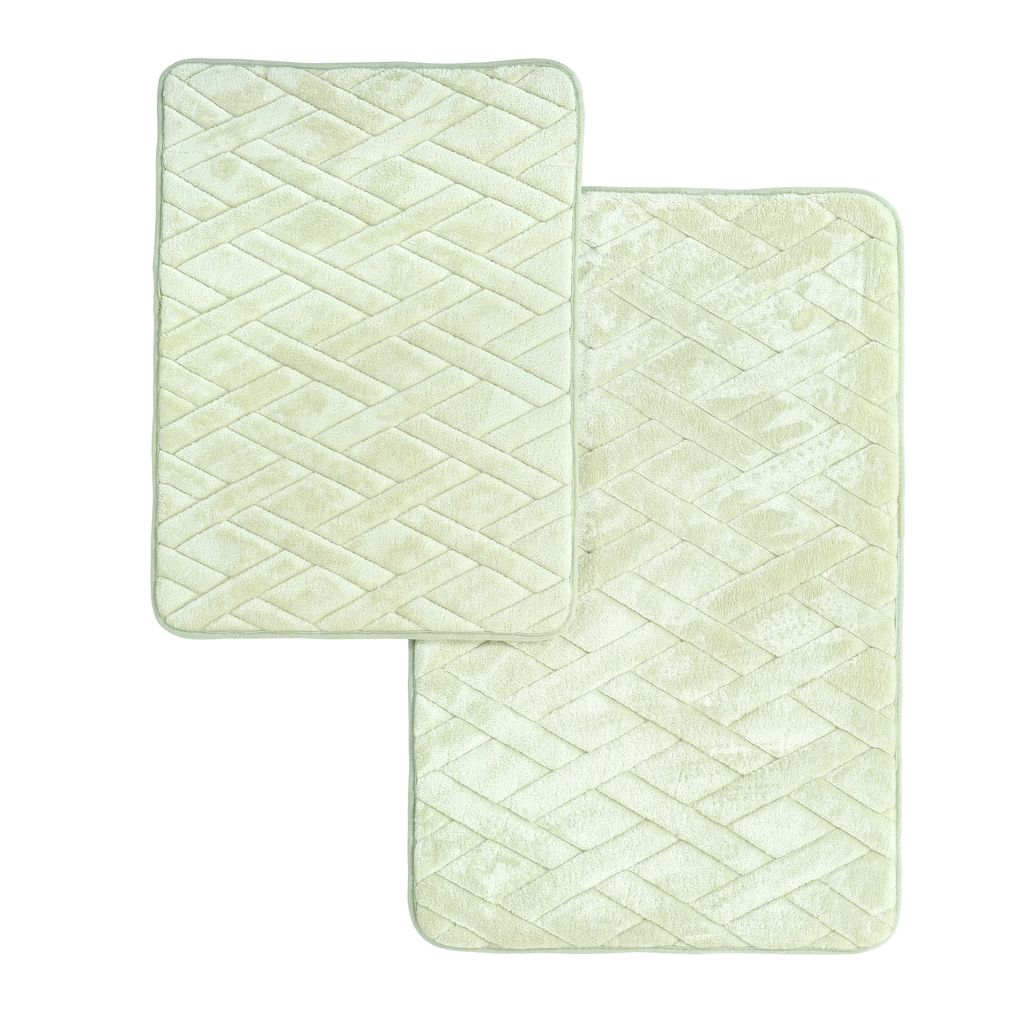 Dan River 2PC Luxury Memory Foam Bath Mats - Gallery 9