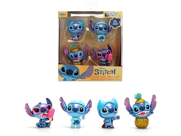 Jada Toys Disney Stitch 4-Pack Die-Cast Figures