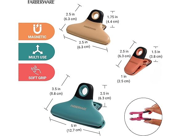 FARBERWARE Professional 7 Piece Bag Clip