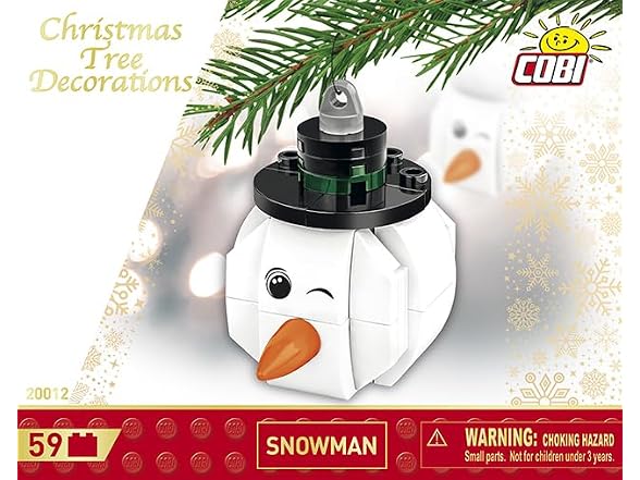 COBI Holiday Ornaments Building Set, 59 Pieces