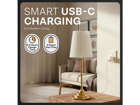 Bell+Howell Pleated Shade Lamp