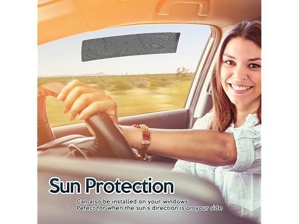 Zone Tech SS0005 Cling Glare Reducer Sun Shade Side Window 