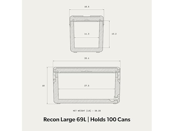 Dometic Recon Hardside 69L Cooler, Glow