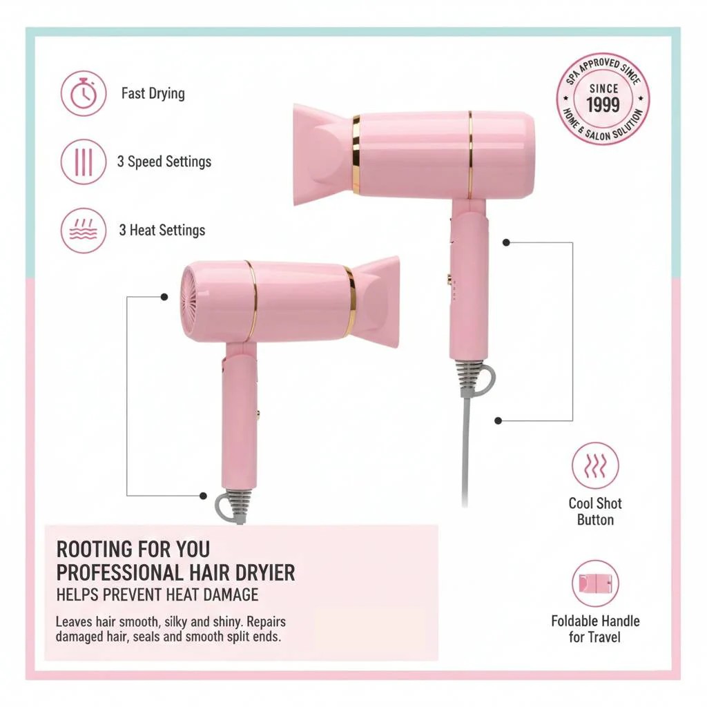 BLISS 1200W Professional Hair Dryer - Gallery 14