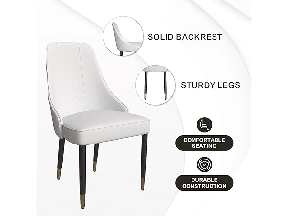 LeisureMod Allure Chair Set of 2
