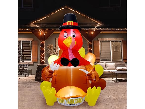 6' Inflatable Turkey Yard Decoration