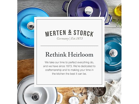Merten & Storck 3.7QT & 5.5QT Dutch Ovens with Lids