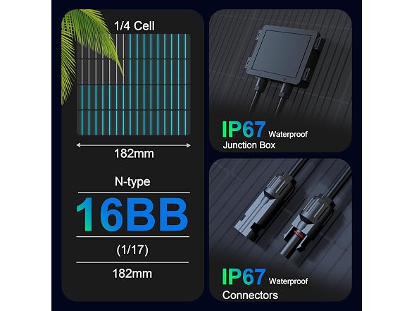 150W N-Type 12V Bifacial Solar Kits