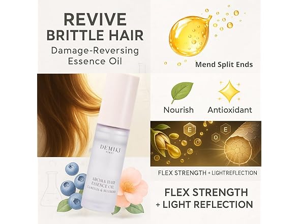 DEMIKI Hair Oil for Frizzy Hair