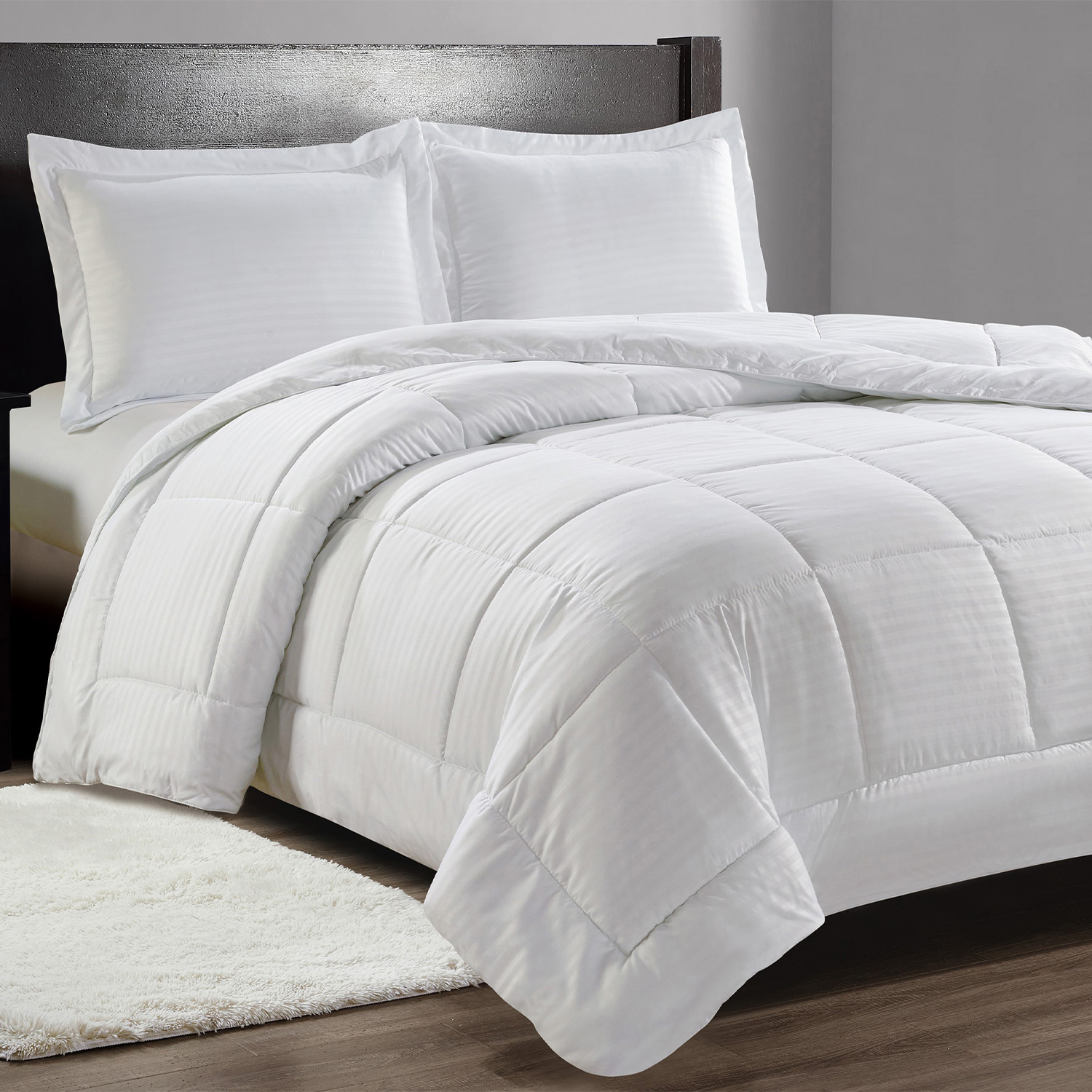 Luxury Home King Size 3-Pc Comforter Set - Gallery 5