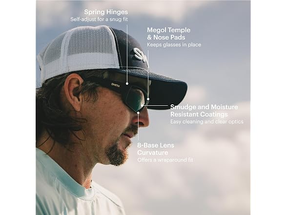 SMITH Guide’s Choice Fishing Sunglasses with ChromaPop Polarized Lenses (Open Box)