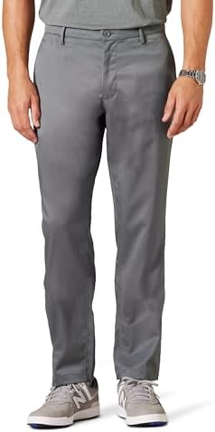 Amazon Essentials Men's Athletic-fit Stretch Golf Pants (Available in Big & Tall), Charcoal, 58W x 30L