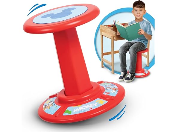 JAKKS Pacific Kid's Mickey Mouse Wiggle Stool