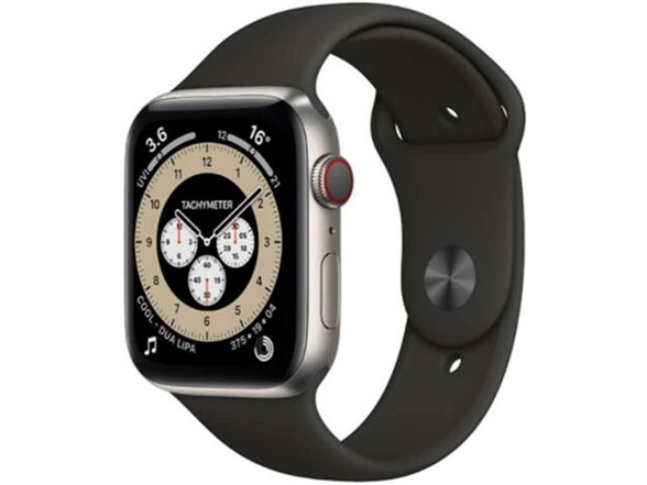 Titanium Case/Black Band