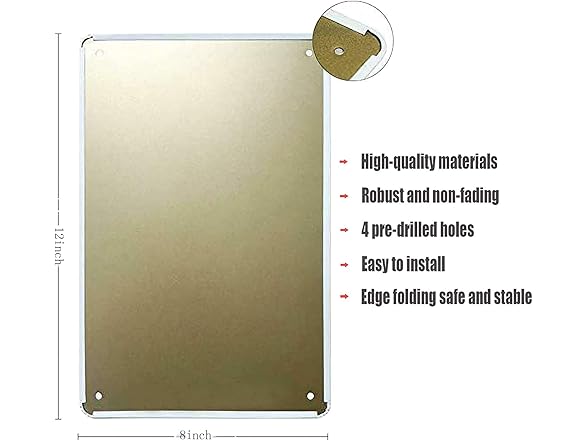 Flyhaw Funny Garden Decor Sign