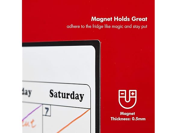 Fridge Calendar Magnetic Dry Erase Calendar Whiteboard