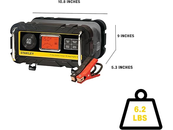 STANLEY BC15BS 15A 12V Bench Battery Charger
