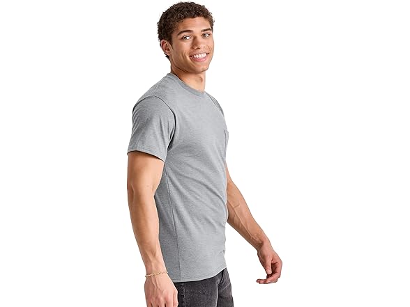 Hanes Mens Pocket Tee Oxford (S)