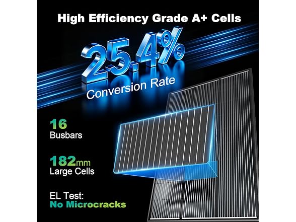 100W N-Type 12V Bifacial Solar Panel