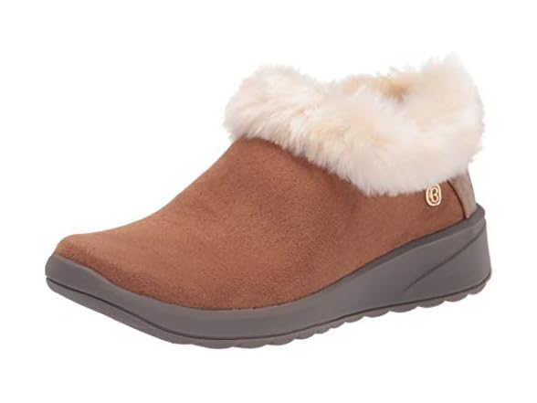 bzees golden wedge bootie