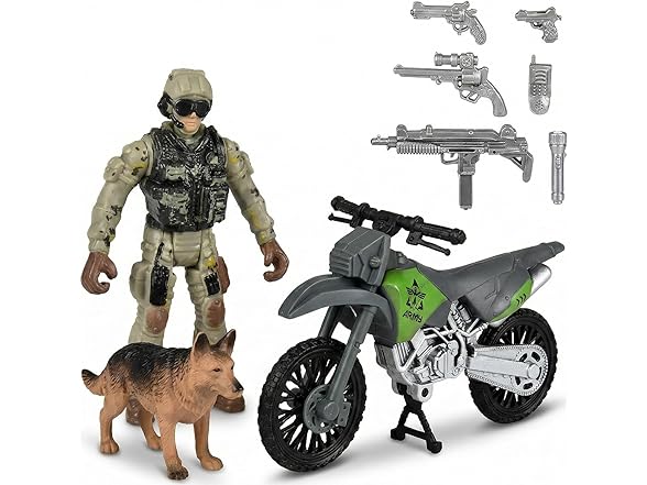 4 Piece Soldier Search Playset