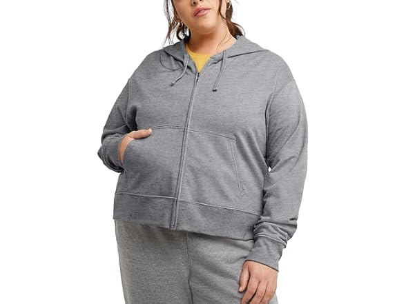 Hanes Women Originals French Terry Zip-up Hoodie