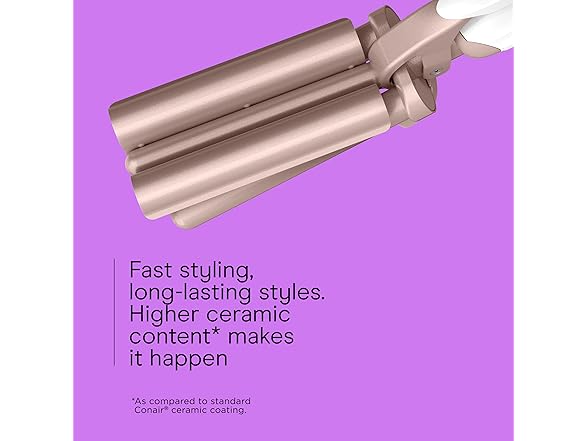Conair Double Ceramic 3 Barrel Curling Iron