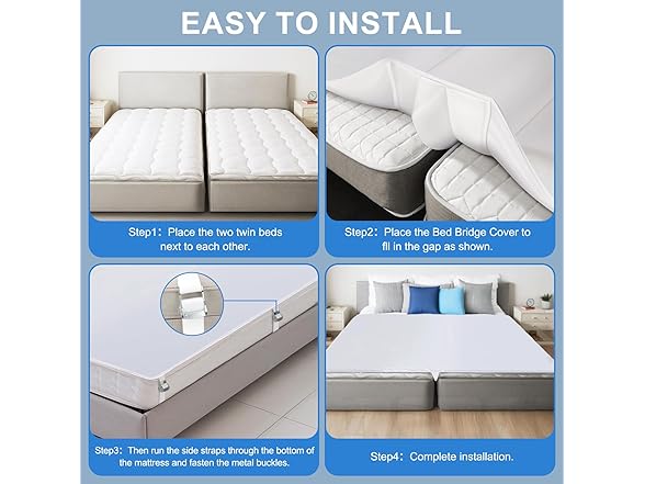 Bed Bridge Twin to King Bed Converter