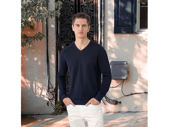 Altairega Men (L) Pure Cotton Long Sleeve V Shirt