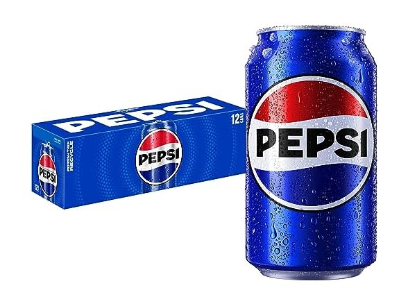 Pepsi Cola Soda, 12 Fl Oz Cans (Pack of 12)