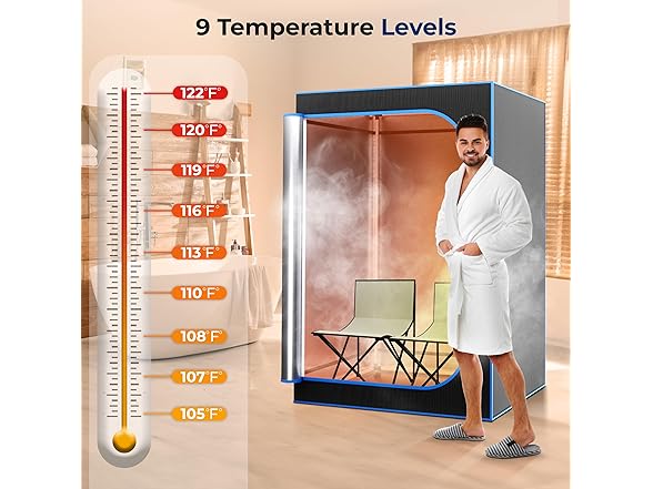 SereneLife Portable Sauna for Home, 2 Person Steam Tent