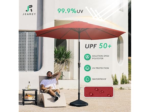 JEAREY 10FT Outdoor Market Umbrella