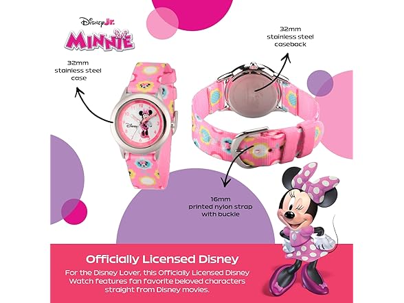 Disney Kids'  Minnie Mouse Steel Watch