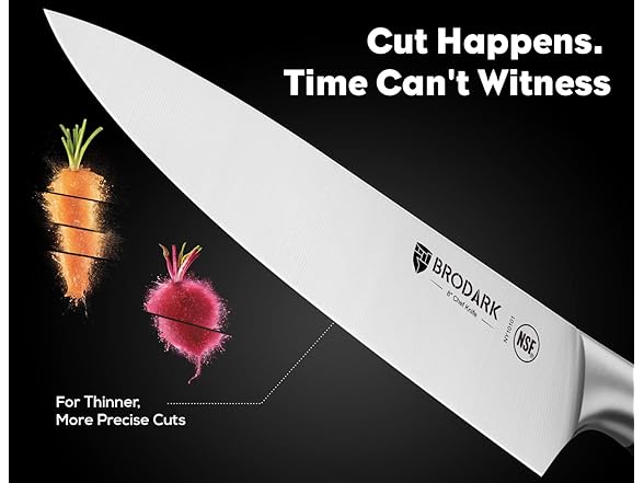 Brodark Professional Chef Knife Set with Sharpener