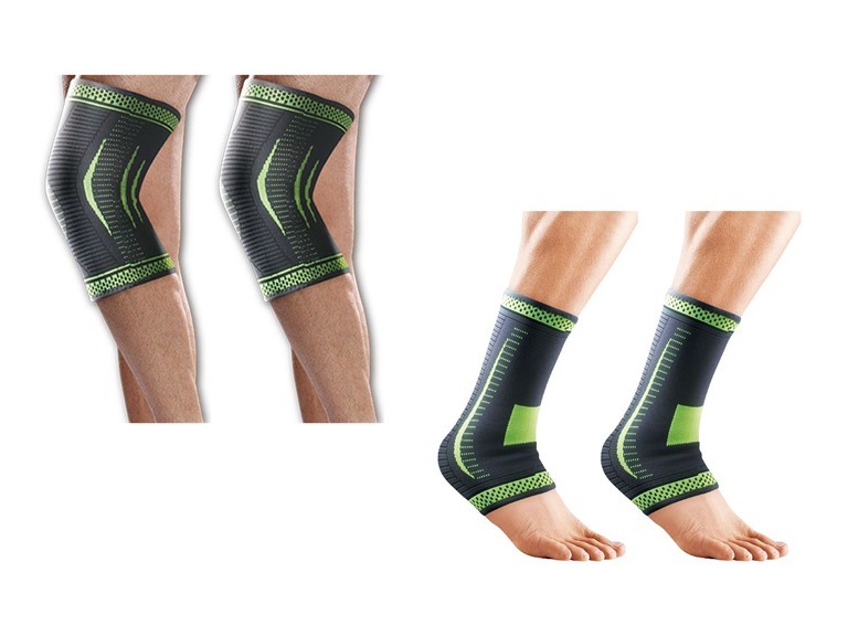 WISH WC - (4PK COMPRESSION) - KNEE x2 - ANKLE x2 4-Pack Co