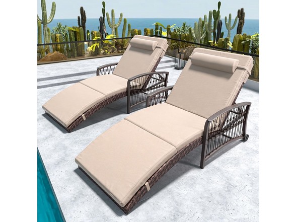 Brown Frame/Khaki Cushion