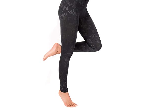 MUK LUKS Women's Leggings Black (M-L)