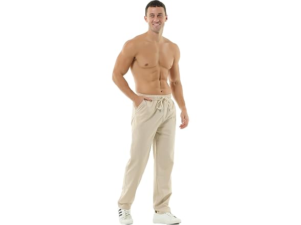 HOEREV Men Casual Beach Trousers