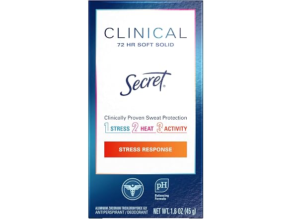 Secret Clinical Strength Deodorant 1.6oz 3pk
