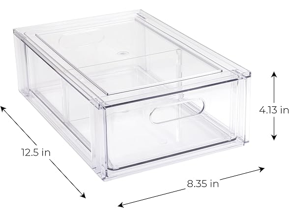 Smart Design Small Pull-Out Storage Bin