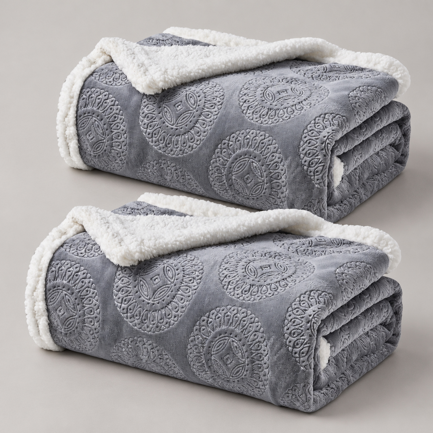 2-Pack Printed Sherpa Throw Blankets - Gallery 4