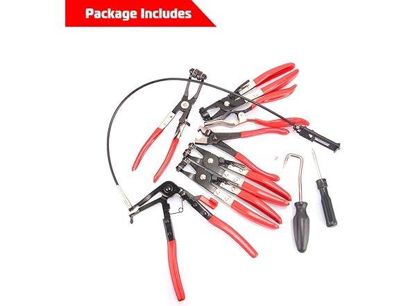 A ABIGAIL 9pcs Long Reach Pliers