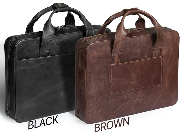 Londo Genuine Leather Organizer Satchel