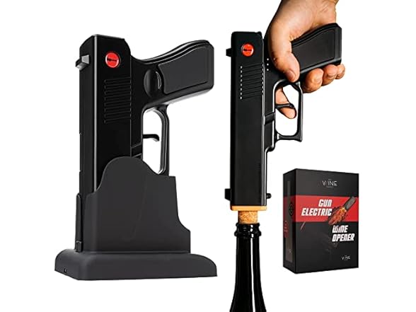 Electric Gun Wine Corkscrew Opener