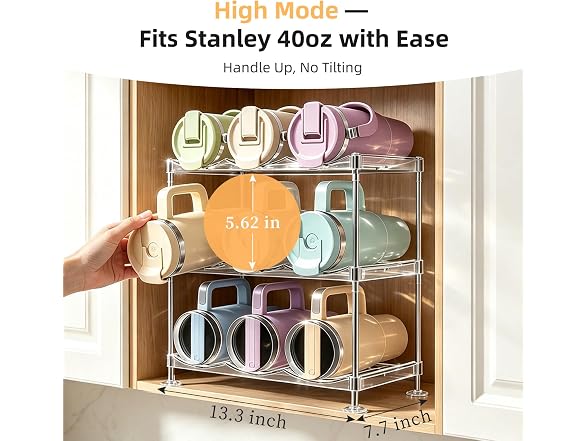 VNYIFAN Stackable Water Bottle Organizer